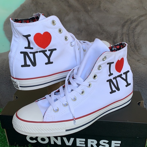 CONVERSE CTAS HI WHITE/RED/WHITE MENS